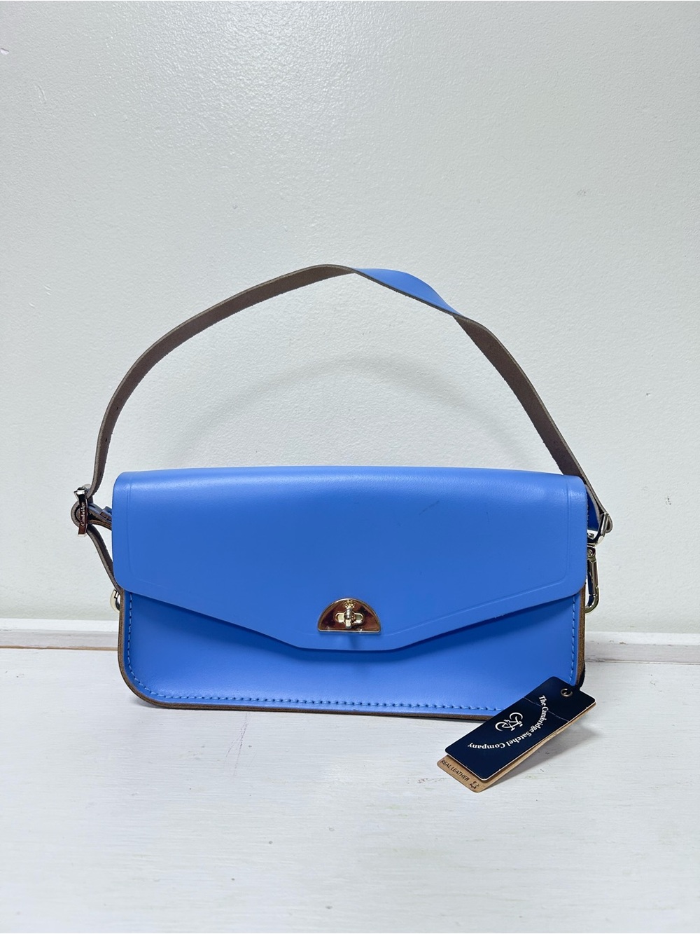 NWT The Cambridge Satchel Company Genuine Leather Shoulder Bag Gold Hardware